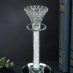 YW-00107 (36) Подсвечник из стекла, 6*18 см 