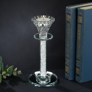 YW-00107 (36) Подсвечник из стекла, 6*18 см 