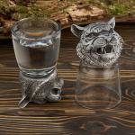 M-94793 (20)  Набор из 2-х стопок-перевертышей "Тигр" (50мл/стопка) d=4.8см h=9см  