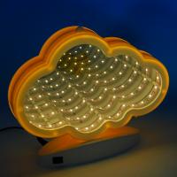 YW-00147 (40) Световая фигура "Облако" с 3D эффектом на батарейках и USB кабелем, 25*20*4 см