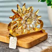 M-U-3695/PG (48) 11,5*6*9см Салфетница в виде цветка