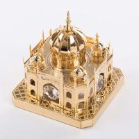 M-U-4015/PG (48) 7,5*7,5*8см. Мечеть маленькая, с 4 прозрачными хрусталиками
