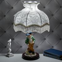 M-QP-81225L (4) Лампа с фарфоровой статуэткой "Мальчик с собачкой" 18*16*60 см