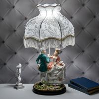 M-QP-81346L (4) Лампа с фарфоровой статуэткой "Танцующая пара" 23*17*60 см