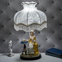 M-QP-85000L (4) Лампа с фарфоровой статуэткой "Девушка" 25*17*63 см