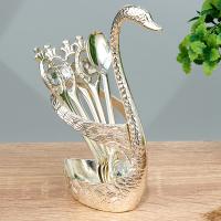 M-UG-062424 (100) Набор из 6-ти десертных ложек "Лебедь". 9,5*5*16 см