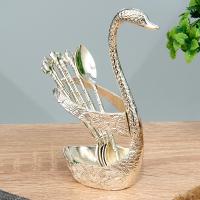 M-UG-062426 (100) Набор из 6-ти десертных ложек "Лебедь". 9,5*5*15 см