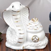 SA-55504 (96) Декоративная фигурка из фарфора "Змея", 10*6,5*11 см.